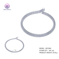 Collier chaîne gourmette Kirin personnalisé en argent sterling 925 avec zircon pour homme, chaîne cubaine en argent 925, OEM ODM