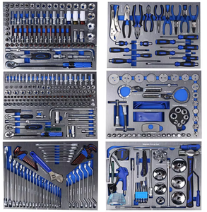 Ensemble d'outils de mécanique professionnels de 424 pièces avec clés à douilles hexagonales, kit complet d'outils de réparation automobile dans une boîte de rangement portable - Product Image 1