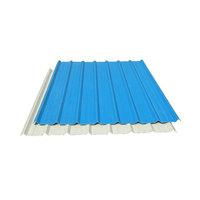 Tôle de toiture en acier ondulé prépeint aluzink, 0.3mm, 0.4mm, 0.46mm, 0.5mm d'épaisseur, bon marché
