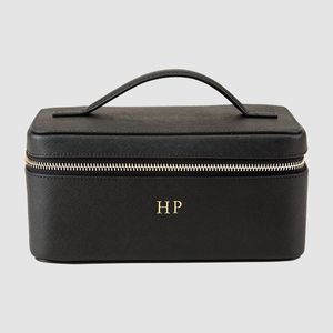 Borsa Cosmetica Personalizzata con Manico e Cerniera, <span class=keywords><strong>Beauty</strong></span> Case da Viaggio in Pelle Saffiano per Trucco e Articoli da Toeletta - Product Image 6