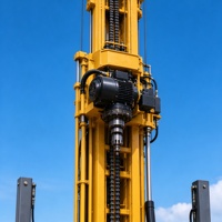 Foreuse hydraulique sur chenilles de 330 m pour l'irrigation des plantations d'huiles palmaires