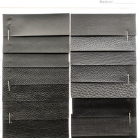 Vente en gros 0.8mm tout cuir noir écologique PVC Rexine cuir synthétique pour meubles sacs boîte à bijoux boîte-cadeau cahier