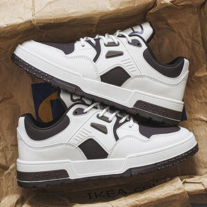 Chaussures de sport basses tendance pour hommes, à lacets, blanches, respirantes, décontractées pour étudiants, printemps/hiver/été/automne - Product Image 4