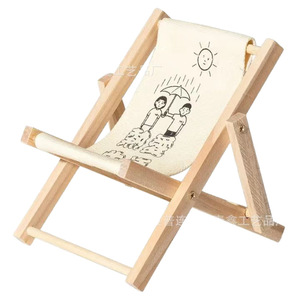 Soporte de madera para teléfono con forma de silla, soporte de escritorio portátil, taburete decorativo bonito para teléfono móvil - Product Image 5