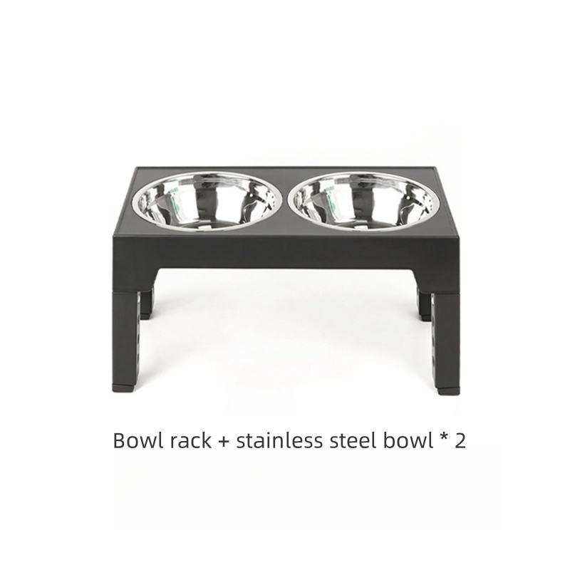 Bowl rack+stainless steel bowl*2