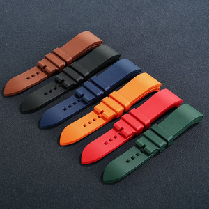 De Qualité supérieure En Caoutchouc Fluoré <span class=keywords><strong>Bracelet</strong></span> 20mm 22mm 24mm à Dégagement Rapide Bande de Montre En Caoutchouc de Silicone sangle - Product Image 1
