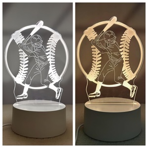 Lámpara Nocturna LED 3D de Fútbol y Rugby, 7 Colores Cambiantes, Lámpara de Noche para Dormitorio con Enchufe, Regalo para Niños - Product Image 2