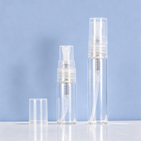 Flacons en verre transparents pour échantillons de parfum 2ml, 3ml, 5ml, flacons vaporisateurs 5ml, format voyage