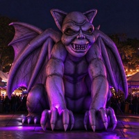 Monstre gonflable d'Halloween personnalisé de 8 m/26,25 pi, décoration gonflable géante d'Halloween avec lumières LED