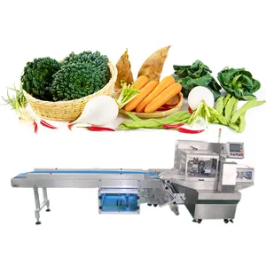 Envasadora horizontal de verduras de venta directa para ajo