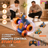 Voitures télécommandées Belinda 4Ch Rc Stunt Cars 27Mhz avec lumière, voiture télécommandée haute vitesse avec musique, cadeaux pour enfants