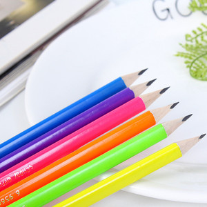 Lápices para niños perfumados HB con olor a frutas de madera con logotipo personalizado con parte superior de borrador - Product Image 3