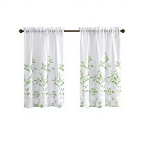 Rideaux en dentelle brodée de haute qualité, demi-rideaux décoratifs pour la maison, broderie florale moderne, écologiques, pour salon d'été - Product Image 3