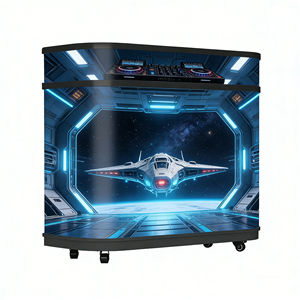Mesa de DJ móvil plegable, mesa de bar para discoteca, mesa de recepción curva, pantalla LED P1.8 GOB para exhibición, interfaz de DJ - Product Image 1