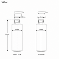 Botol Pompa Busa Tinggi 500ml Frosted Velvet Touch dengan Cetak Shrink Sleeve Kustom untuk Sabun Cuci Tangan, Pembersih Wajah, Botol Busa OEM ODM