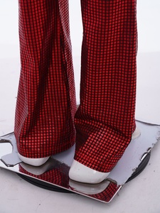 Costumi da Ballo Latino e Ginnastica per Ragazze 6-16 Anni, Tuta Metallizzata a Zampa d'Elefante per Esibizioni di Danza Lirica - Product Image 4