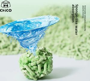 ODM/OEM de fábrica Natural no tóxico 2,0mm Biodegradable Maíz Flushable Clumping Ball Ecológico Té verde Tofu <span class=keywords><strong>Arena</strong></span> para gatos - Product Image 5