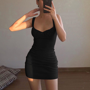 <span class=keywords><strong>Sexy</strong></span> A Buon Mercato Delle Donne di Estate Arco Carino Low-cut Senza Maniche Tank Top Abito Corto - Product Image 2