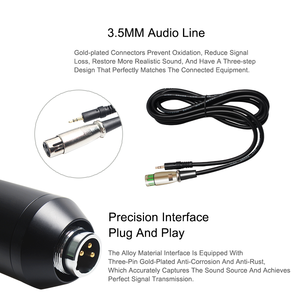 Micrófono de Condensador Profesional GAM-800SS con <span class=keywords><strong>Tarjeta</strong></span> de Sonido, Unidireccional con Cancelación de Ruido para Transmisión <span class=keywords><strong>en</strong></span> <span class=keywords><strong>Vivo</strong></span> - Product Image 5