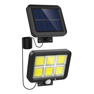 Applique murale solaire LED avec technologie COB, câble de 5 mètres, luminaire d'extérieur, éclairage avec panneau réglable, idéal pour un <span class=keywords><strong>jardin</strong></span>, un parc ou une pelouse - Product Image 1