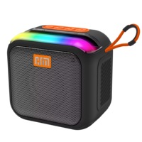 Speaker Bluetooth Mini Langsung dari Pabrik, Tahan Air, RGB, Portabel, 1500mAh, Mendukung Logo Kustom