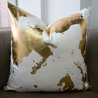 Coussin décoratif doré pour la maison, housse de canapé, coussins pour la maison, canapé, personnalisable
