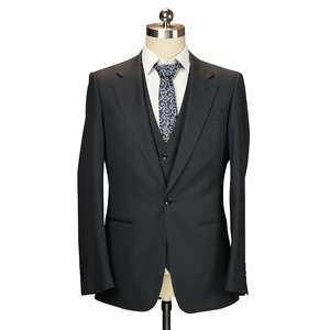 Costume d'affaires pour hommes 2024-18 costume décontracté à rayures verticales coupe ajustée <span class=keywords><strong>deux</strong></span> pièces sur mesure garçons mariage luxe hommes costumes - Product Image 1