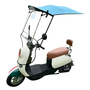 Guarda-sol Oxford à prova de chuva, guarda-sol elétrico para scooter, bicicleta, carro, capinha resistente, guarda-sol colorido para motocicleta