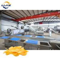 Nieuwe LIJIE 100kg/uur Groente- & Fruit-aardappelchips productielijn 380/220V Lange levensduur
