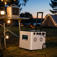 Batterie externe portable 220V pour l'extérieur, format valise, haute puissance, pour le voyage, le camping et les marchés nocturnes, stockage d'énergie dédié