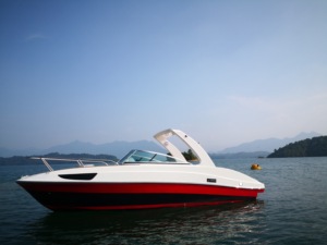 Techo Bimini de Fibra de Vidrio de 26 Pies, Diseño con Piso de PVC y Espacio de Descanso, Bote de Pesca Personalizado de 7.3 Metros - Product Image 5