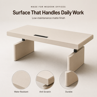 Bureau en bois massif écologique, hauteur réglable, poste de travail ergonomique personnalisable pour bureau à domicile et chambre