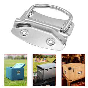 Poignée de traction en acier inoxydable de 10 cm pour coffre, boîte à outils, valise d'équipement – Quincaillerie métallique robuste - Product Image 1