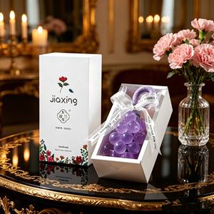 Jabón de Cristal y Jabón de Aromaterapia para Baño, Jabón de Glicerina con Aroma a Uva Personalizado para Regalos de Agradecimiento a Clientes en Inauguraciones Inmobiliarias - Product Image 3