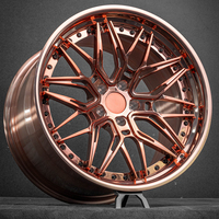 Ruedas GPW de Dos Piezas Forjadas en Oro Rosa Estilo VIP de 18 19 20 21 22 Pulgadas para Rolls-Royce Ghost Bentley Flying Spur