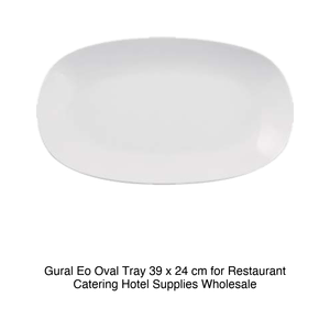 Plateau de service ovale Eo 39 × 24 cm Gural -6- Eo39Ky00 - Product Image 2
