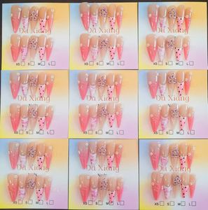 <span class=keywords><strong>Uñas</strong></span> Acrílicas de Moda al por Mayor de Fábrica, <span class=keywords><strong>Uñas</strong></span> Postizas de Lujo Hechas a Mano con Brillo, Manicura Francesa en 10 Piezas - Product Image 5