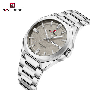 Orologio <span class=keywords><strong>da</strong></span> Polso Naviforce 9273 Personalizzato <span class=keywords><strong>di</strong></span> Lusso per <span class=keywords><strong>Uomo</strong></span> con Cinturino in Acciaio Inossidabile, Impermeabile, Data, Giorno della Settimana, Analogico, al Quarzo - Product Image 3