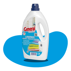 Détergent à lessive liquide de haute qualité en vrac 2,7 L, parfum frais, pour lavage manuel et en machine, fabrication italienne, respectueux des couleurs - Product Image 1