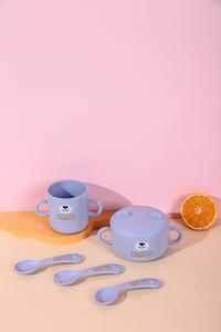 Vajilla de dibujos animados y amorosos para niños, cuchara duradera, tenedor, taza, juego de vajilla para niños - Product Image 4