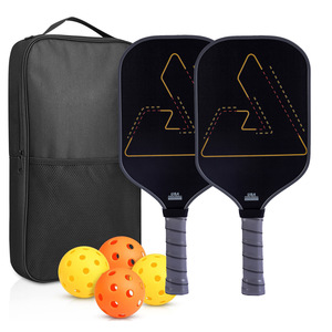 T700 Carbon Fiber Pickleball Paddles 2 Rackets 4 Balls <b>Nylon</b> Carry Bag Anti <b>Slip</b> Training Outdoor Sports Equipment - Product Image 1