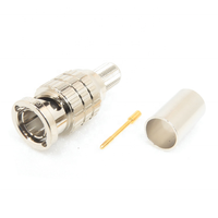 Connecteur coaxial RF BNC mâle haute performance 75 OHM pour câble RG213 Lmr400