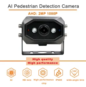 AI Pedestrian Detection 7'' BSD Camera System For Forklift Or Truck