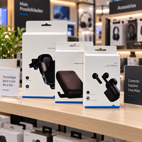 Personnaliser diverses boîtes d'emballage de produits, boîtes colorées pour supports de téléphone portable, boîtes en carton blanc avec trous de suspension