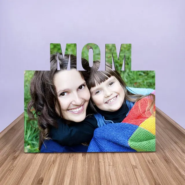 RTS Blank Sublimation MDF MOM Photo Frame Mother's Day Photo Frame