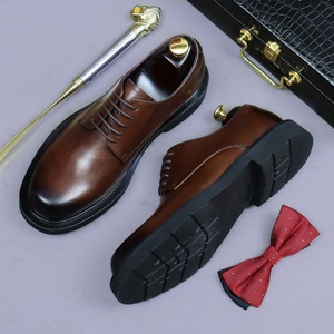 Zapatos Formales de Negocios de Cuero para Hombre, Diseño con Cordones Impermeables para Otoño, Oficina y Desplazamientos Laborales - Product Image 4