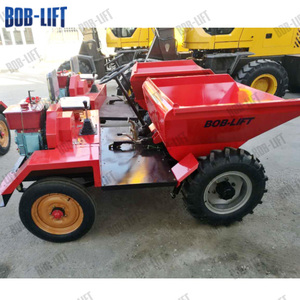 Mini Dumper 1 Ton Laadvermogen Elektrische Voorladen Wiellader 4X2 Dumper Vrachtwagen Kleine Tractor Transport Auto
