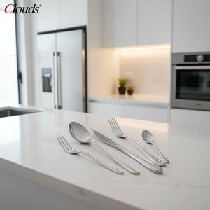 Ensemble <span class=keywords><strong>de</strong></span> couverts <span class=keywords><strong>de</strong></span> luxe en acier inoxydable cuillère et fourchette en métal <span class=keywords><strong>vaisselle</strong></span> pour hôtels <span class=keywords><strong>vaisselle</strong></span> <span class=keywords><strong>anglaise</strong></span> pour des expériences culinaires élégantes - Product Image 4