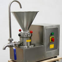 Machine à broyer industrielle en acier inoxydable pour beurre de cacahuète, pâte de sésame, sauce chili, machine à fabriquer du beurre de cacahuète