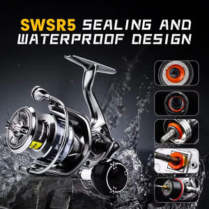 Mulinello da Pesca Spigola per Acqua Salata 9+1BB, Mulinelli da <span class=keywords><strong>Spinning</strong></span> Intercambiabili con Manico in EVA, Metodo <span class=keywords><strong>Spinning</strong></span> per Pesca in Mare e Acqua Dolce - Product Image 3